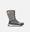 Sorel Whitney Tall Lace Ii Nl3824-052 Snow Boots Women 8 Gray Waterproof Gbnc334