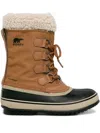 Sorel Winter Carnival Lace-up Shearling-cuff Boots In Brown