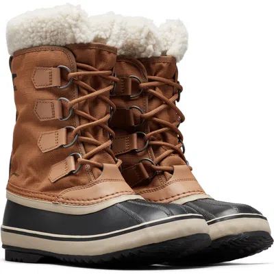 Sorel Winter Carnival Waterproof Boot In Camel Brown