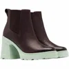 Sorel 1951901203 Womens Block Heel Leather Chelsea Boots In Multi