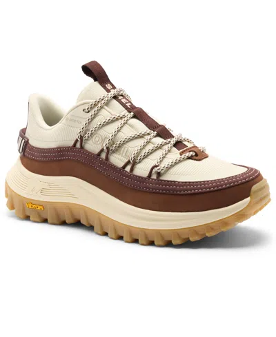 Sorel Women's Callsign Horizon Low Gtx Round Toe Sneakers In Snow,dark Auburn