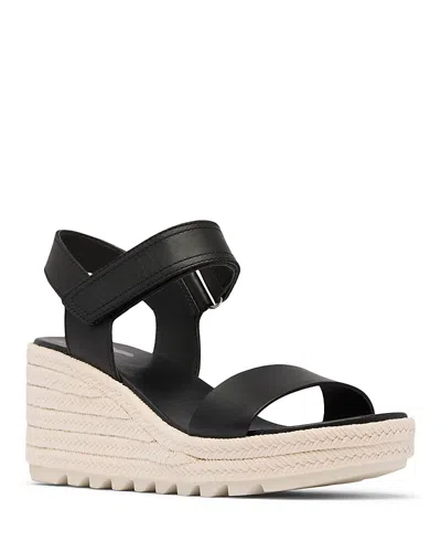 SOREL WOMEN'S CAMERON ANKLE STRAP ESPADRILLE WEDGE SANDALS