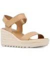 Sorel Cameron Suede Grip Espadrille Sandals In Honest Beige,chalk