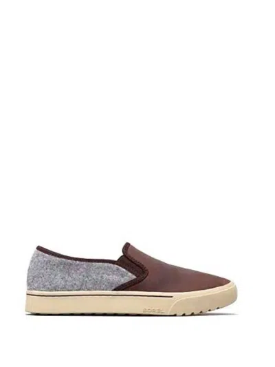 Sorel Women's Campsneak Slip On Sneaker In Cattail In Brown