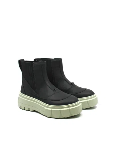 Sorel Women's Caribou Chelsea Boot In Jet/pixel In Black