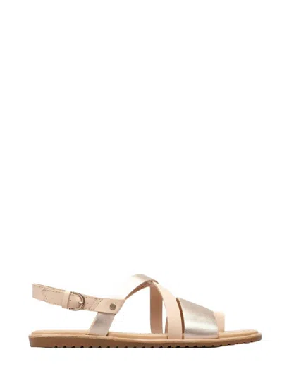 Sorel Women's Ella Criss Cross Sandals In Natural Tan In Beige