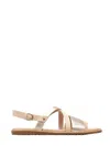 Sorel Women's Ella Criss Cross Sandals In Natural Tan In Multi