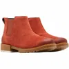 Sorel Women's Emelie Ii Chelsea Boots In Warp Red Gum 2
