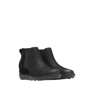 Sorel Women's Evie Ii Chelsea Boots In Black Sea Salt In Multi