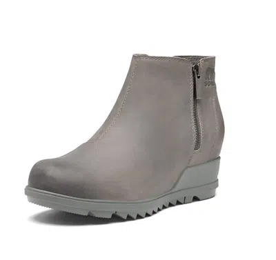 Sorel Women's Evie Zip-up Boot In Quarry / Sea Salt In Multi