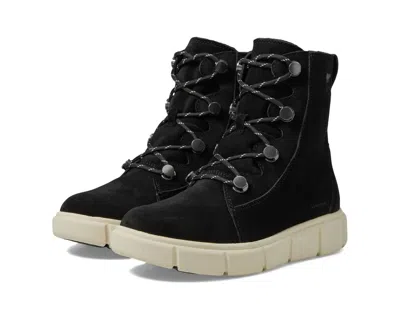 Sorel Women's Explorer Iii Joan Waterproof Boots In Black/chalk