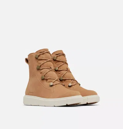 Sorel Women's Explorer Iii Joan Waterproof Boots In Tawny Buff/chalk