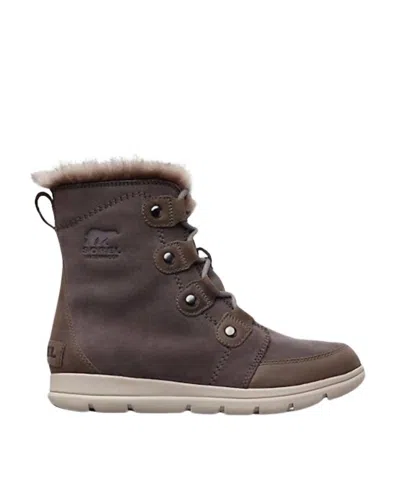 Sorel Women's Explorer Joan Winter Boot In Quarry In Grey