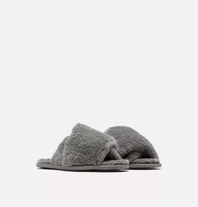 Sorel Women's Go Mail Run Slippers In Quarry