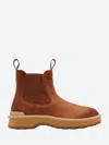 Sorel Women's Round Toe Pull-on Water Proof Rubber Sole Ankle Boot Camel In Multi