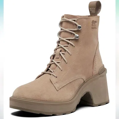 Sorel Women's Hi-line Heel Lace Boots In Taupe In Brown