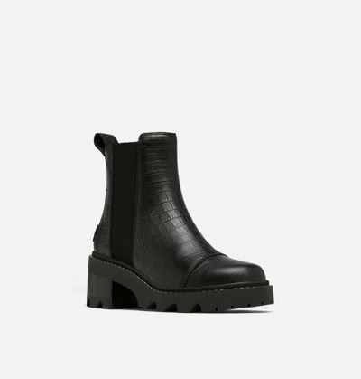 Sorel Women's Joan Now Chelsea Boots In Black/tawny Buff