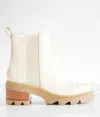 SOREL WOMEN'S JOAN NOW CHELSEA BOOTS IN BLEACHED CERAMIC/GUM