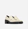 Sorel Women's Joan Now City Loafer In Chalk/black