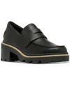 Sorel Women's Joan Now City Loafer Pumps In Black,sea