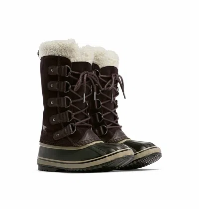 Sorel Women's Joan Of Arctic Waterproof Boot In New Cinder, Wet Sand In Green