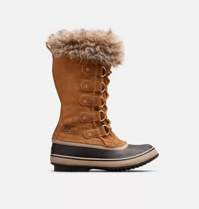 SOREL WOMEN'S JOAN OF ARCTIC WATERPROOF BOOTS IN CAMEL BROWN/ BLACK