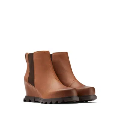Sorel Women's Joan Of Arctic Wedge Iii Chelsea Fashion Boots In Hazelnut/blackened Brown