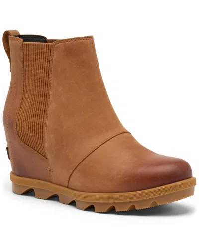 Sorel Women's Joan Rhapsody Chelsea Wedge Boots In Brown