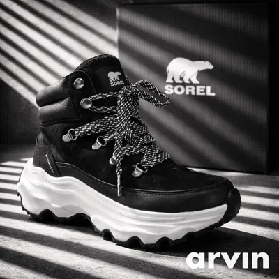 Sorel Women's Kinetic Breakthru Conquest Wp Shoes In Black