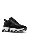 Sorel Kinetic Impact Ii Wonder Lace Womens Suede Chunky Casual And Fashion Sneakers In Black