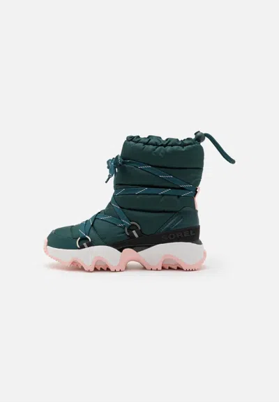 Sorel Women's Kinetic Impact Nxt Boot In Midnight Teal, Vintage Pink In Green