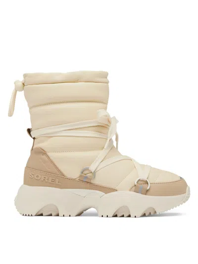 Sorel Women's Kinetic Impact Nxt Waterproof Mid Boots In Honey White Dusty Tan