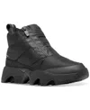 Sorel Kinetic Impact Waterproof Zip Bootie In Black,sea