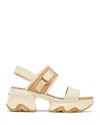 Sorel Kinetic Impact Slingback Sandals In Honey White/sea Salt