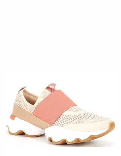 Sorel Women's Kinetic Impact Strap Sneaker In Nova Sand, Paradox Pink