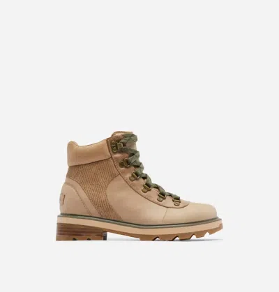 Sorel Women's Lennox Hiker Stkd Boots In Canoe, Stone Green