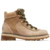 Sorel Lennox Canoe Stone Green Leather Hiker Stkd Waterproof Boots Siz In Multi