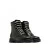 Sorel Lennox Lace Stkd Wp Leather Boot In Black