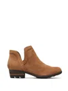 Sorel Women Lolla Cut-out Boot In Camel Brown,black In Brown