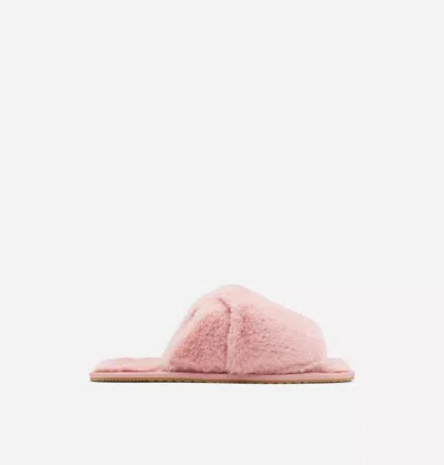 Sorel Women's Mail Run Slippers In Eraser Pink, Sea Salt
