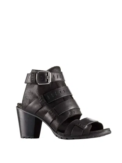 Sorel Women Nadia Buckle Leather Casual Boot In Black