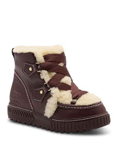Sorel Women's Ona Ave Alpine Shearling & Leather Snow Boots In Multi