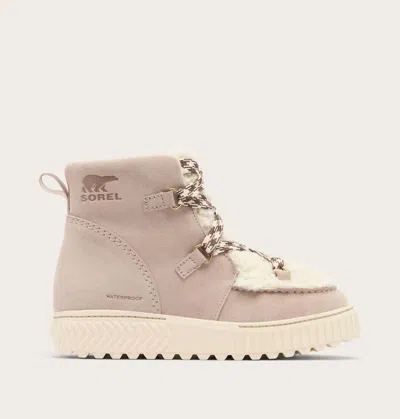 Sorel Women's Ona Ave Alpine Waterproof Winter Boots In Crushed Clay/chalk In Brown