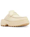 Sorel Ona Ave Penny Loafer Mule In Honey White,sea Salt
