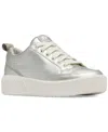 Sorel Ona Ave Waterproof Low Top Sneaker In Pure Silver,sea Salt