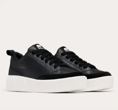 Sorel Women's Ona Ave Low Waterproof Sneaker Shoe In Black/seasalt