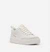 Sorel Women's Ona Ave Low Waterproof Sneakers In Sea Salt/bleached Ceramic In White