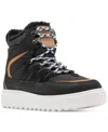Sorel 2088351010 Womens Waterproof Leather Winter & Snow Boots In Black,sea Salt