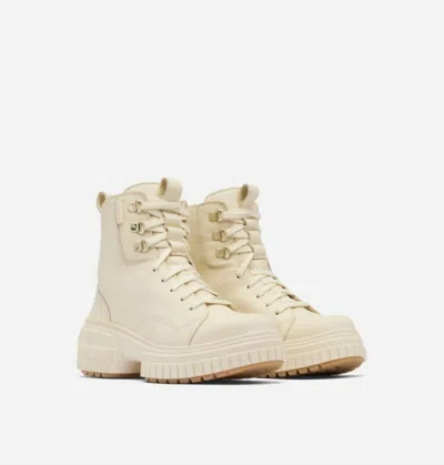 Sorel Women's Ona Ave Waterproof Lace Boot In Honey White / Sea Salt