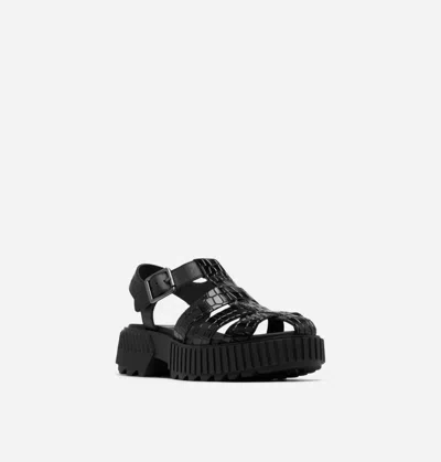 Sorel Women's Ona Streetworks Fisherman Sandals In Black